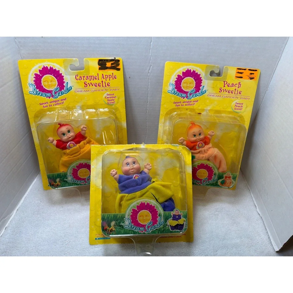 VTG Rare 1998 NIB Trendmasters Dream Garden Baby Dolls Lot 3 Kids OS Multicolor